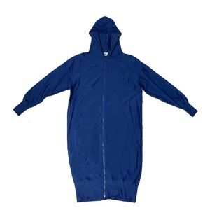 Women's Blue Hooded Swim Coverup NWT